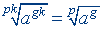 Exponential function formulas