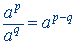 Exponential function formulas