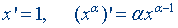 Derivative (differentiation) rules and formulas