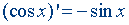 Derivative (differentiation) rules and formulas