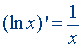 Derivative (differentiation) rules and formulas